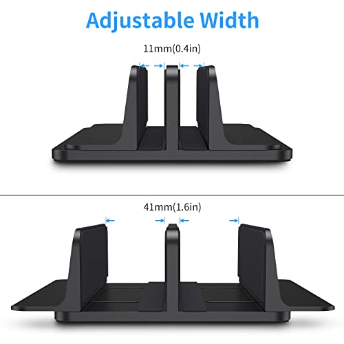 Support ordinateur portable bureau vertical double alu réglable pour Surface Lenovo - 2