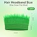 yiaromou Hairy Headband, 2 PCS Green Hairy Costume Headband, Crazy Hair Wig Costume Accessories, Crazy Hats Funny Trolls Hair Wig for Mardi Gras, Spirit Day, Sports Event, Cosplay, Halloween