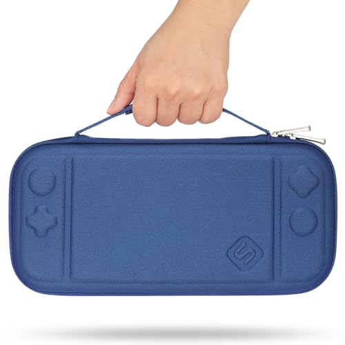 sisma Slim Carrying Case Compatible with Nintendo Switch 2, Hard Shell Protection Portable Travel Protective Case Accessories Storage & 12 Game Card Holders, Blue by sisma - Image 3