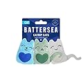 Rosewood Battersea Catnip Cats (3pcs), Catnip Toy, For Cats and Kittens, Green, Blue, Grey, 9cm x 7cm