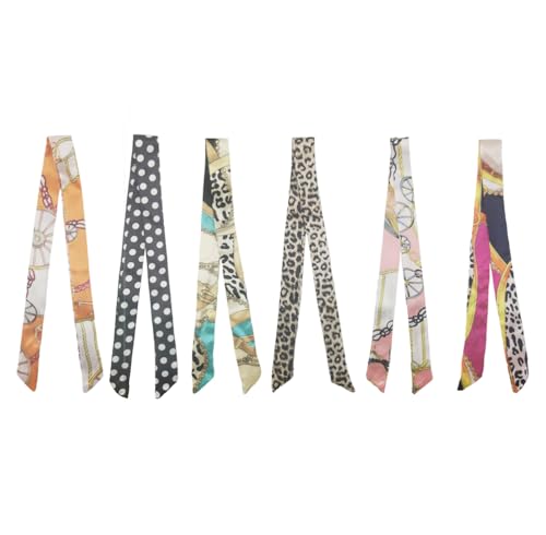 VIGUEUR Scarf Bags for Gifts - 6PCS Handbag Scarves, Handbag Scarfs, Neck Scarves