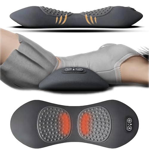 Back Restore Spinal Decompression 2026 Upgraded 3-in-1 Vibrating Massage Heating Lumbar Pillo Massager Relaxer for Neck Shoulders and Back Suitable for Unisex (Black)