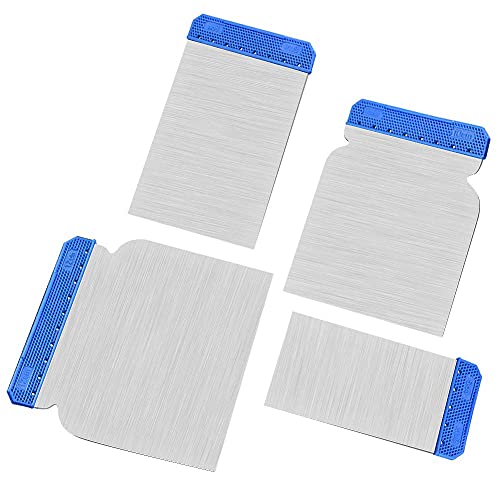 Sukudon 4 Pieces shankless Blade Painting Tools Seriously Good Continental Filling Knives (45MM+65MM+85MM+105MM)