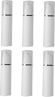 فوميز. 6 قطع من حاويات مستحضرات التجميل للسفر، حاوية مضخة مستحضرات التجميل بدون هواء، حاوية لوشن السفر، حاوية فارغة شفافة، حاوية مكياج، زجاجة فرعية لللوشن والخلاصة الاسطوانة، ابيض، بلاستيك