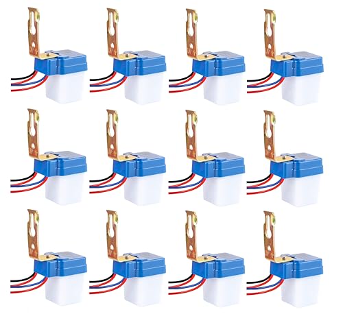 Image of (BTI-301) : Automatic Light On-Off Day-Night Photocell Sensor Switch 220 Volt(up to1300Watt) for Lights, Water Proof, 18 Months Warranty, Customer Care Support, Waterproof(Set of 12)