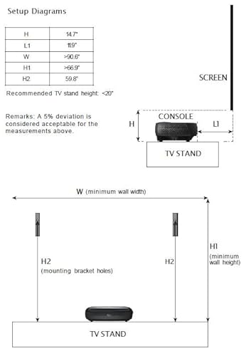 Hisense 100L9H-RB L9 Series 4K TriChroma Projector, 3000 ANSI Lumens, Dolby Vision & Atmos, Black - Certfied Refurbished - Image 7