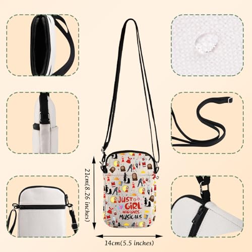 VAMSII Musical Theatre Lover Merchandise Orphans Fans Crossbody Bag Musical Theatre Lover Movies Fans Gift Theatre Gift4
