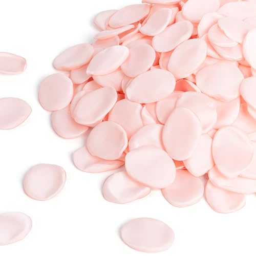 SITUMEIZI 400PCS Fake Rose Petals, Pink Flower Petals for Wedding Decor