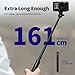 Kaitezenz 63in Selfie Stick Tripod for Gopro Camera, Long Extendable Tripod Stand Selfie Vlog Handle Portable Lightweight 7 Sections for GoPro Max Hero 13 12 11 10 9 8 7 DJI OSMO Action Camera