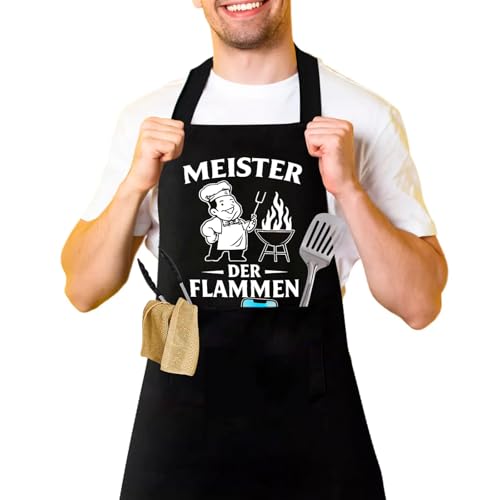 Grillschürze für Männer, Kochschürze Herren Lustig, Wasserdicht, verstellbare Küchenschürze mit Doppeltaschen, Schürze Personalisier, Lustig Kochschürze Männer zum Vatertag Weihnachten oder Geburtstag Grillschürze für Männer, Kochschürze Herren Lustig, Wasserdicht, verstellbare Küchenschürze mit Doppeltaschen, Schürze Personalisier, Lustig Kochschürze Männer zum Vatertag Weihnachten oder Geburtstag