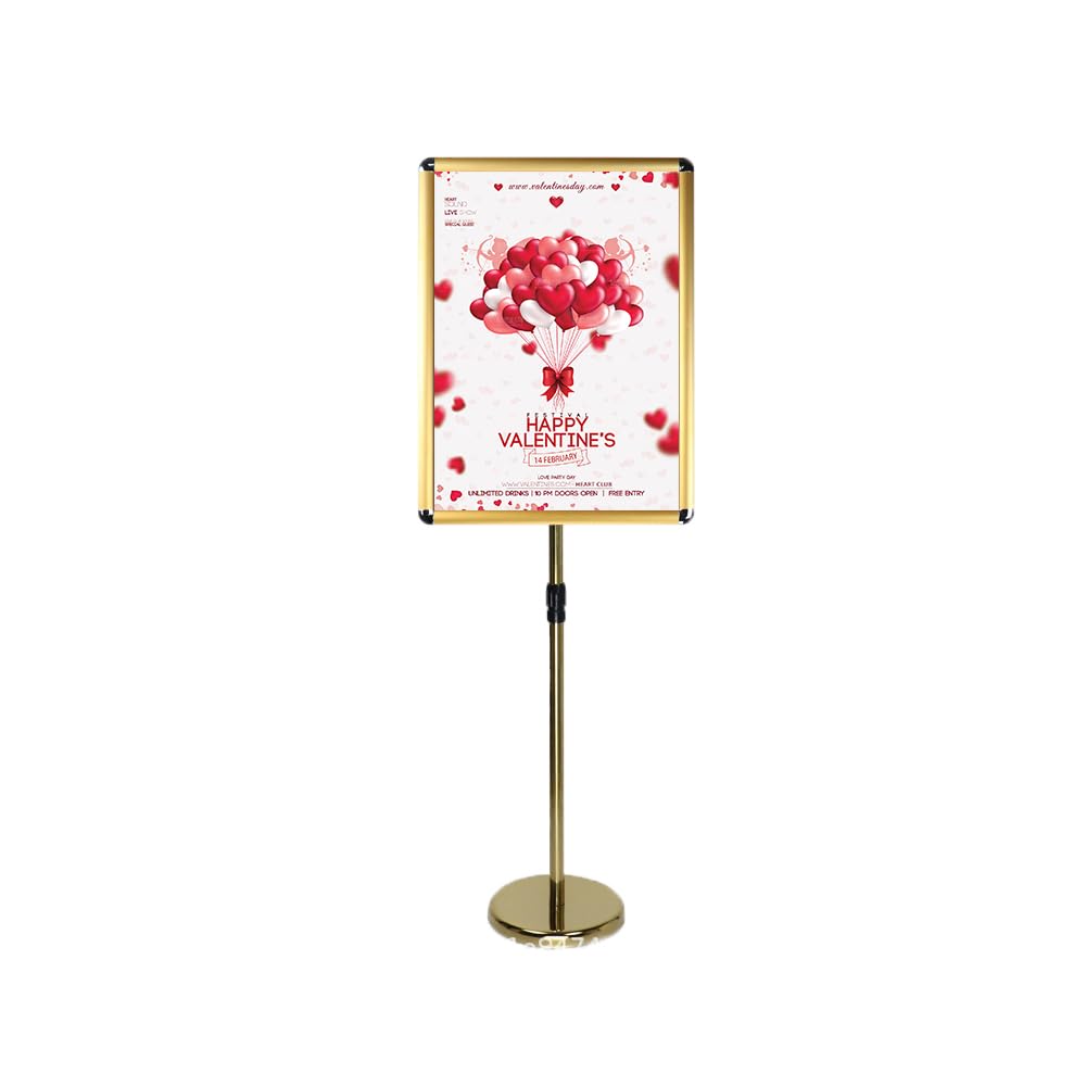 Wytrzymały, regulowany stojak na plakat, uchwyt na menu ekspozycyjny, trwały stojak na notatki do użytku wewnątrz i na zewnątrz na wydarzenia i promocje