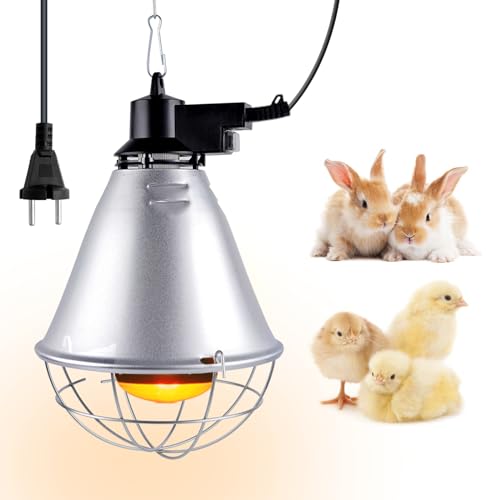 Lampada Riscaldante Animali 300W E27 - Termostato, LCD, Sicura Per Polli, Retttili - Foto 5