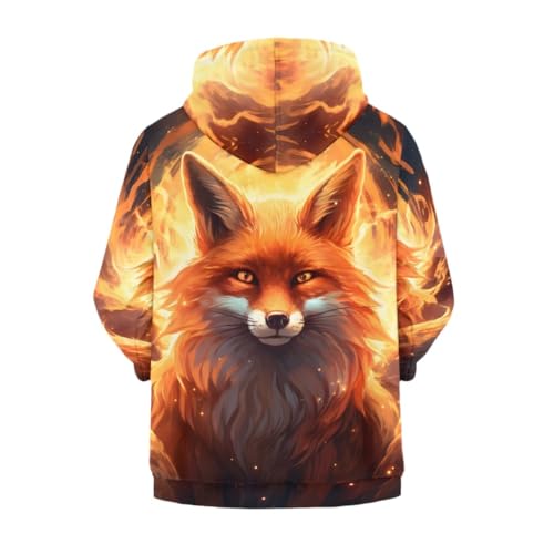 Kids Cool Wolf 3D Print Zip Up Hoodies Boy Girl Hooded Sweatshirt with Packet2