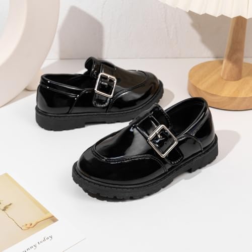 Image of KIDSUN Toddler Boy's Girl's Dress Shoes Comfort Lace-Up Oxford School Uniform Shoes Loafer Flats (Toddler /Little Kid)