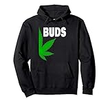 Couples Matching Best Buds BFF Marijuana Leaf Weed Gift Pullover Hoodie