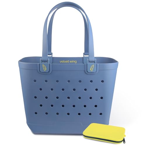 Velvet Wing Large Rubber Tote