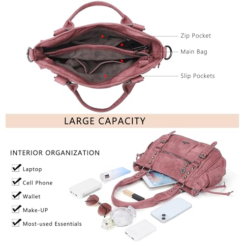 Bolso de hombro Angel Kiss para mujer multi bolsillo retro hobo miniatura 5