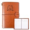 VELATYVIO Leather Golf Log Book Golf Score Book Pocket Golf Journal for Men Golf Notebook Golf scorecard Book for Men Women Golfers Sports and Outdoor Golf Club Accessories 3.94 x 5.91inch