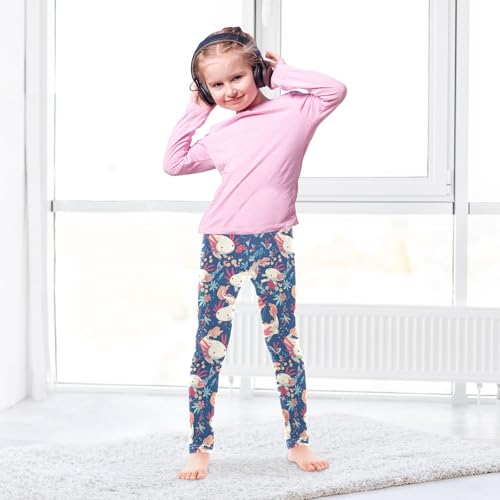 Lovely Axolotl Pattern Kids Baby Girls Legging Stretchy High Waisted Athleisure Pants Exercise4