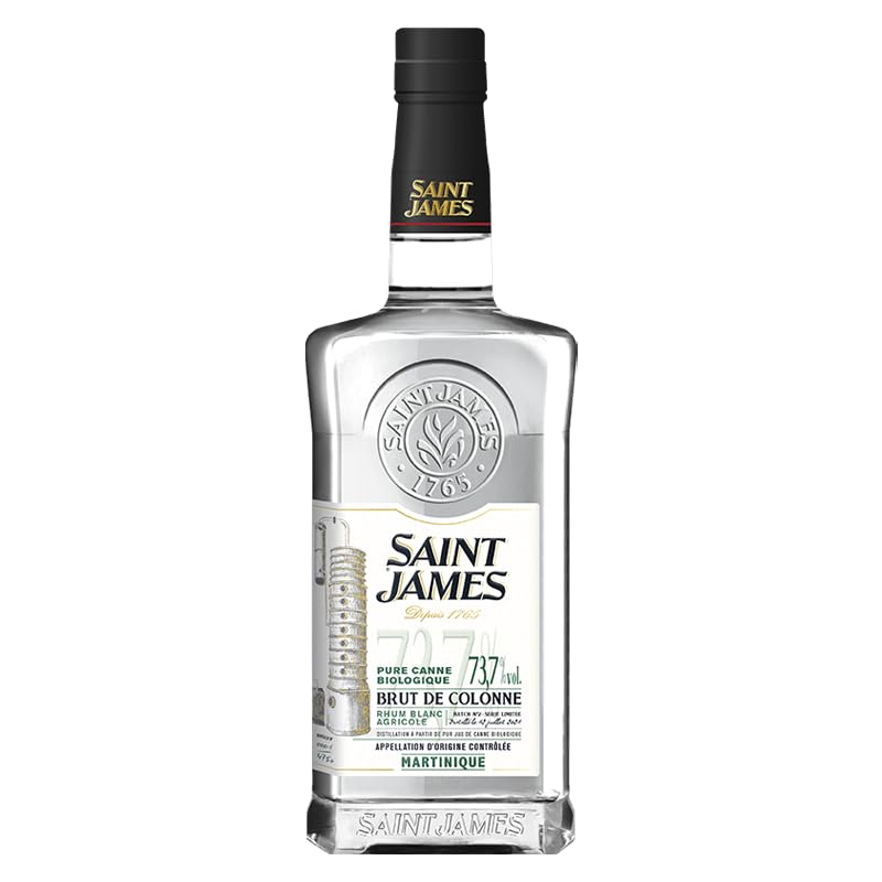 Rhum Brut De Colonne Saint-James Biologique 73,7° de 700 ml pour les amateurs de spiritueux purs