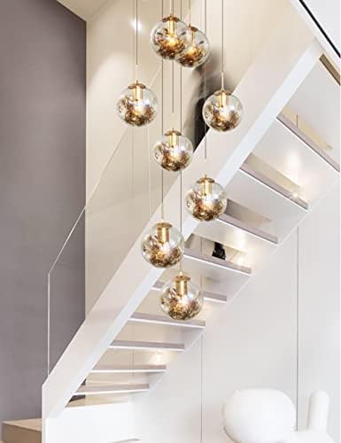 Chandelier moderne cristal et verre pour plafonnier long couloir salon