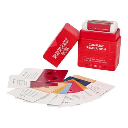 The Unstuck Box Conflict Resolution Cards - 100 Workplace Mediation Prompts for Managers Difficult Conversations Training Toolkit