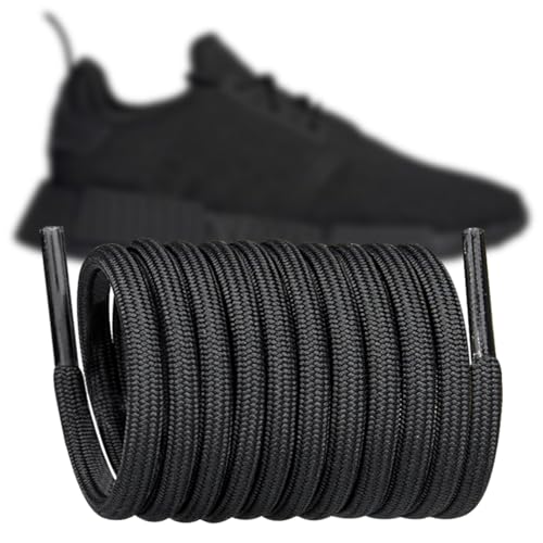 [Endoto] �V���[���[�X for Adidas NMD for �A�f�B�_�X NMD�A5MM ���E���h �����p �C�R �C�Ђ� �X�j�[�J�[ ���Ђ� �����j���O Shoe Laces Shoelaces(�F:�u���b�N�A�T�C�Y:104.1cm)