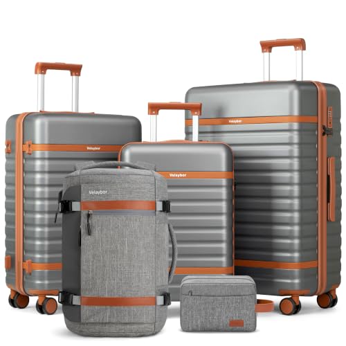 Image of 5 Piece Carry On 28 /24 /20 Inch Luggage Set With Travel Backpack