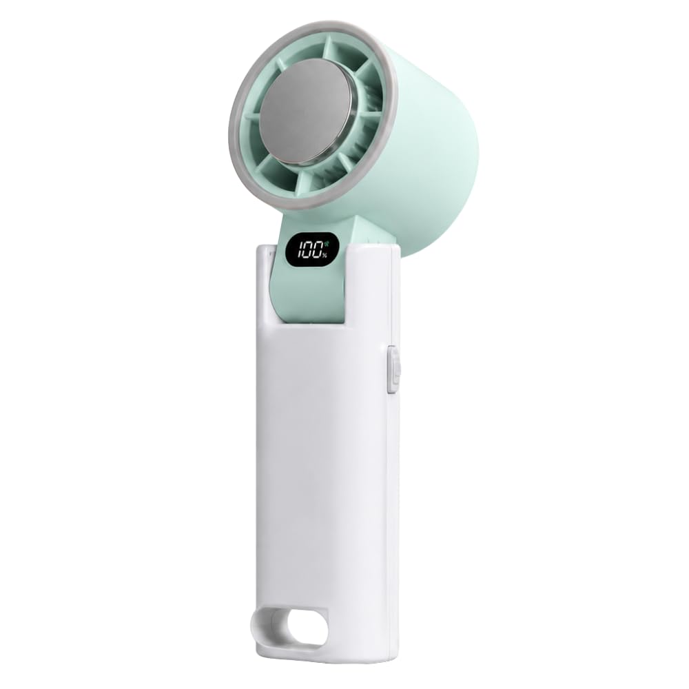 Drumstone (𝐋𝐢𝐦𝐢𝐭𝐞𝐝 𝐓𝐨𝐝𝐚𝐲 Portable Handheld Turbo Fan, Rechargeable Mini Fan, 5 Speed Personal Cooling Fan, Foldable Neck Desk Hand Fan with Ice Cooling 𝟏𝟓 𝐘𝐞𝐚𝐫𝐬 𝐖𝐚𝐫𝐫𝐚𝐧𝐭𝐲-image-34