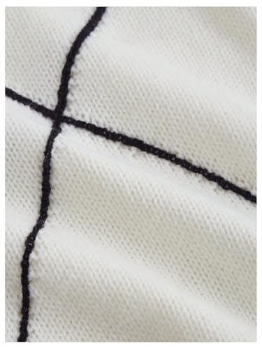 WDIRARA Women's Bow Sweater Vest Contrast Binding Sleeveless Pullover Knit Crop Tops4