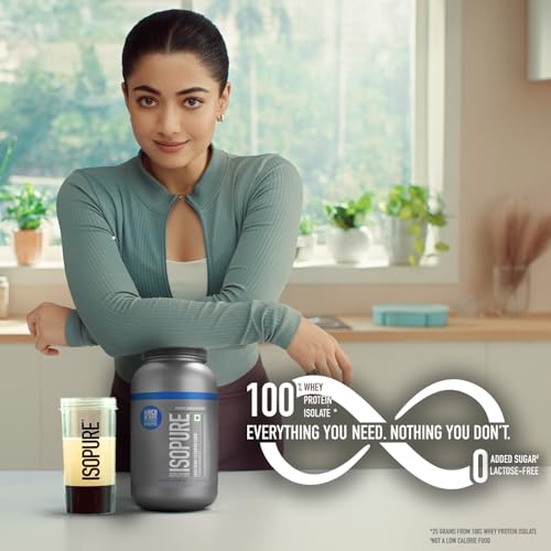 Image of Isopure Whey Protein Isolate Powder with less than 1.5gm of Carbs and Vitamins for Immune Support - 2 kg Vanilla, Vegetarian protein for Men & Women. Offer Pack