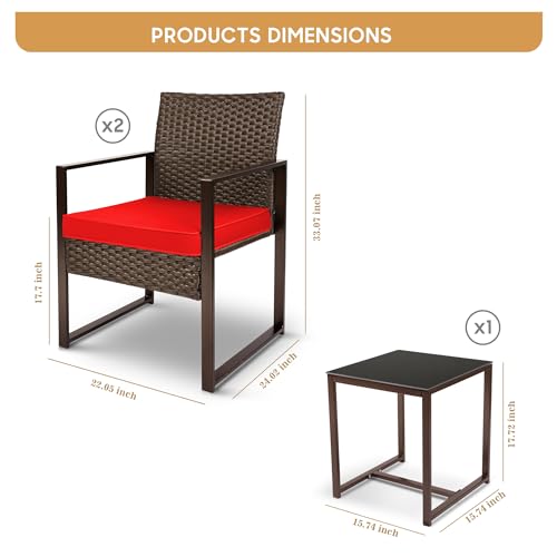 Transform Your Outdoor Space: YIYAN 3-Piece Rattan Furniture Set Review