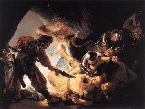 Tableau l'Aveuglement de Samson Rembrandt 60x90cm pour déco murale