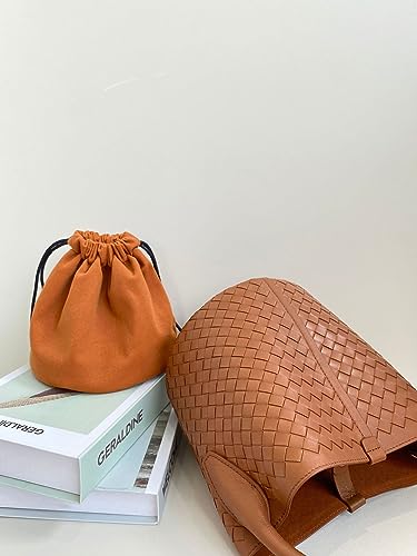 Bolso de piel auténtica tejido a mano que conecta el arte tradicional con tu estilo diario 3