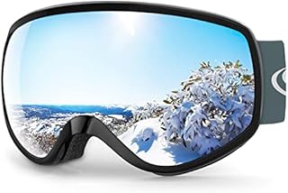 findway Kids Ski Goggles - Ski Goggles Kids 3-8 Years Compatible with Helmet Kids Skiing Goggles Snow Goggles for Boys Girls 100% UV Protection Anti-fog for Ski Snowboard Other Winter Sports