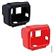 CamKix Silicone Sleeve Cases Compatible with The Frame Gopro Hero 7/6 / 5-2 Protective Covers - Black/Red - Protection for GoPro Camera Inside The Frame - Against Dust,Scratches and Light Shocks