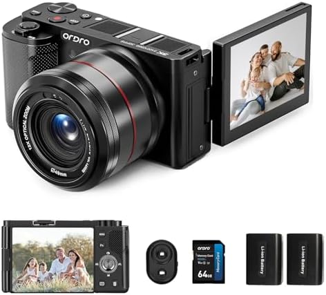 Câmera digital 5K para foco automático de fotografia
