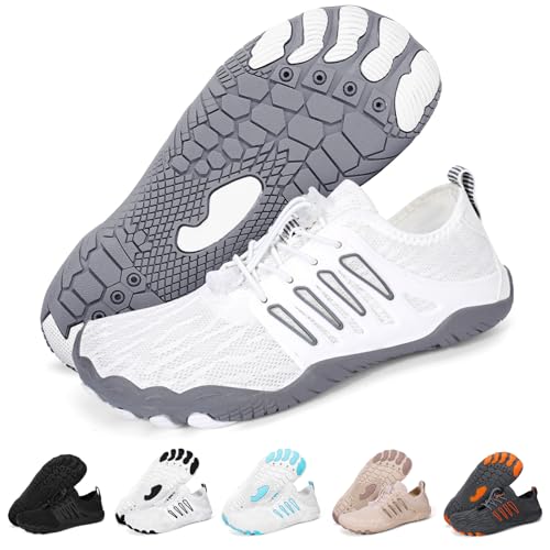 Top 10 Best Shoes for Barefoot Comfort and Performance 11 Hike Barefoot Water Shoes for Women Men Footwear, Quick Dry Wide Toe Box Pro Beach Swim Athletic Sports Shoes, Non-Slip Lightweight Aqua Shoe for Pool Hiking Walking Kayaking Diving Surfing