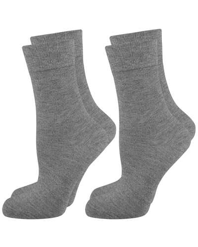 Nur Die 2er Pack Bambus Komfort Socken Damen weich Komfortbund Bambus-Socke