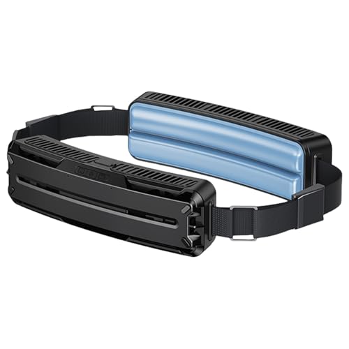 Xanorrg Ventilatore Ricaricabile in 5000mAh Clip da Cintura Indossabile Dispositivo Raffreddamento con Impostazione A 3 velocità per Ventilatore USB da Pesca in Spiaggia E Giardinaggio