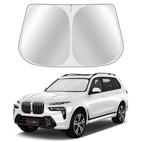 Toluoma Custom Fit Windshield Sun Shade for BMW X7 2019-2025 - Full Coverage, 210T Reflective...