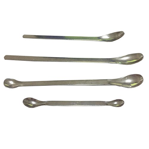 Stainless Steel Small Scoop Reagent Lab Sampling Spoon Lab Spatulas Scoop Bar Spoon