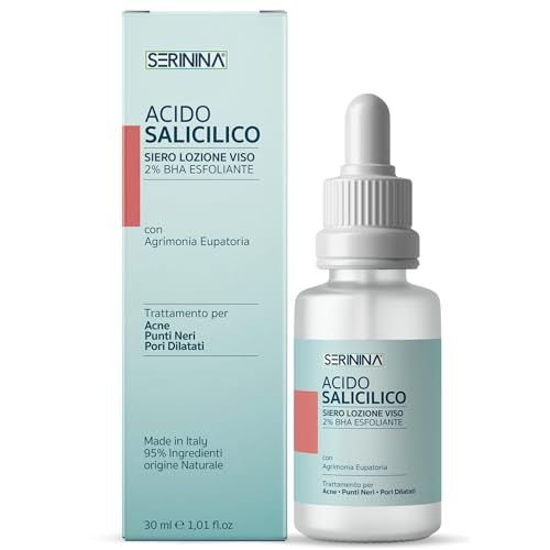 Ácido salicílico salicílico para el cuidado de la piel - 2% Bha exfoliante facial antiespinillas, acné, poros reductores, limpiador de poros - Exfoliant