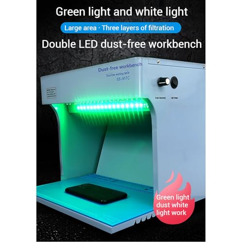 Stazione di lavoro pulita del banco della cappa di flusso laminare verticale, filtro HEPA doppie luci per laboratorio di micologia, piano di lavoro della stanza senza polvere