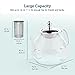 COSORI Glass Tea Kettle with Removable Infusers, Teapot for Stovetop, 1000ML, Stainless Steel Filter, BPA Free Durable Borosilicate, Transparent