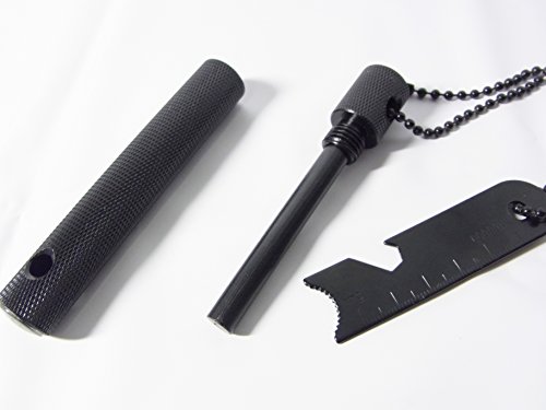 キャンプ・アウトドア ファイヤースターター 火打石 方位磁針付 防災用品に 火起こし