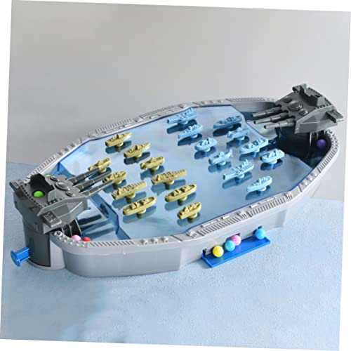 Jeu interactif combat naval à lanceur mécanique, jouet de table d'intérieur pour 2 joueurs