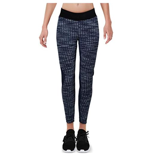 Nike Womens Fitness Running Athletic Leggings Navy M