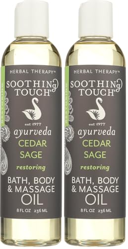 SOOTHING TOUCH Cedar Sage Bath &amp; Body Oil, 8 FZ (Pack of 2)