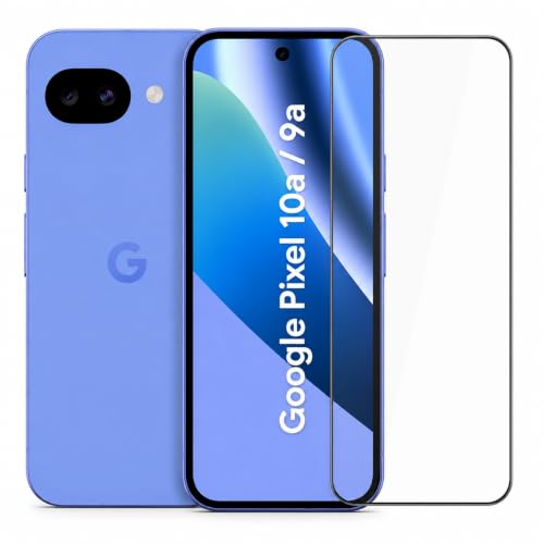 Image of Military-Grade Tempered Glass Screen Protector Compatible for Google Pixel 10a 5G / Google Pixel 9a 5G with Edge to Edge Coverage and Easy Self Installation Kit